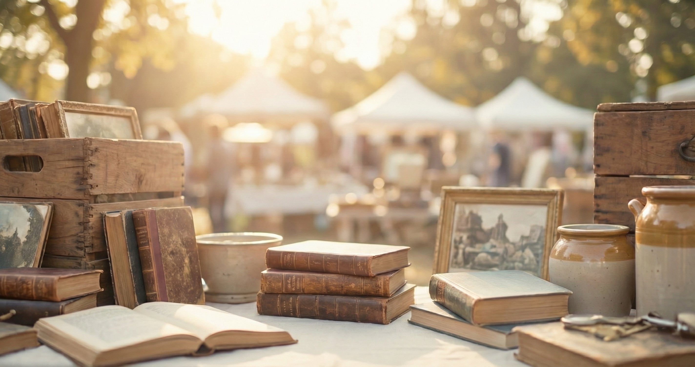 Ambiance de la Brocante d'Herbeville (Yvelines, 78) – dimanche 12 avril 2026